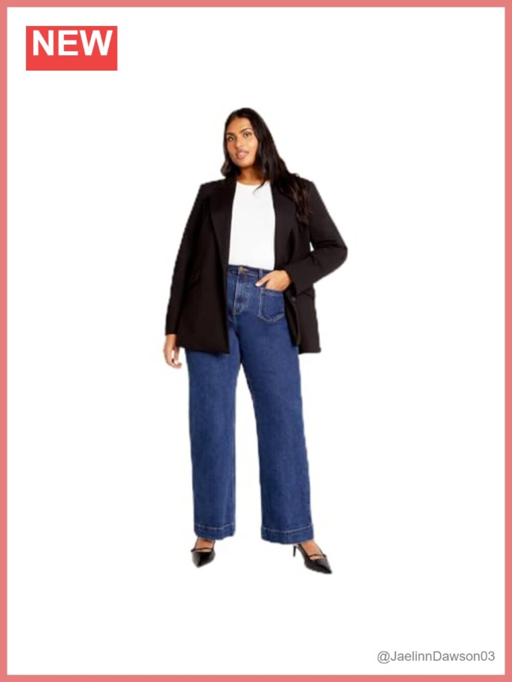 Plus Size Jacket Collared Button Front Long Sleeve Polyester Blend